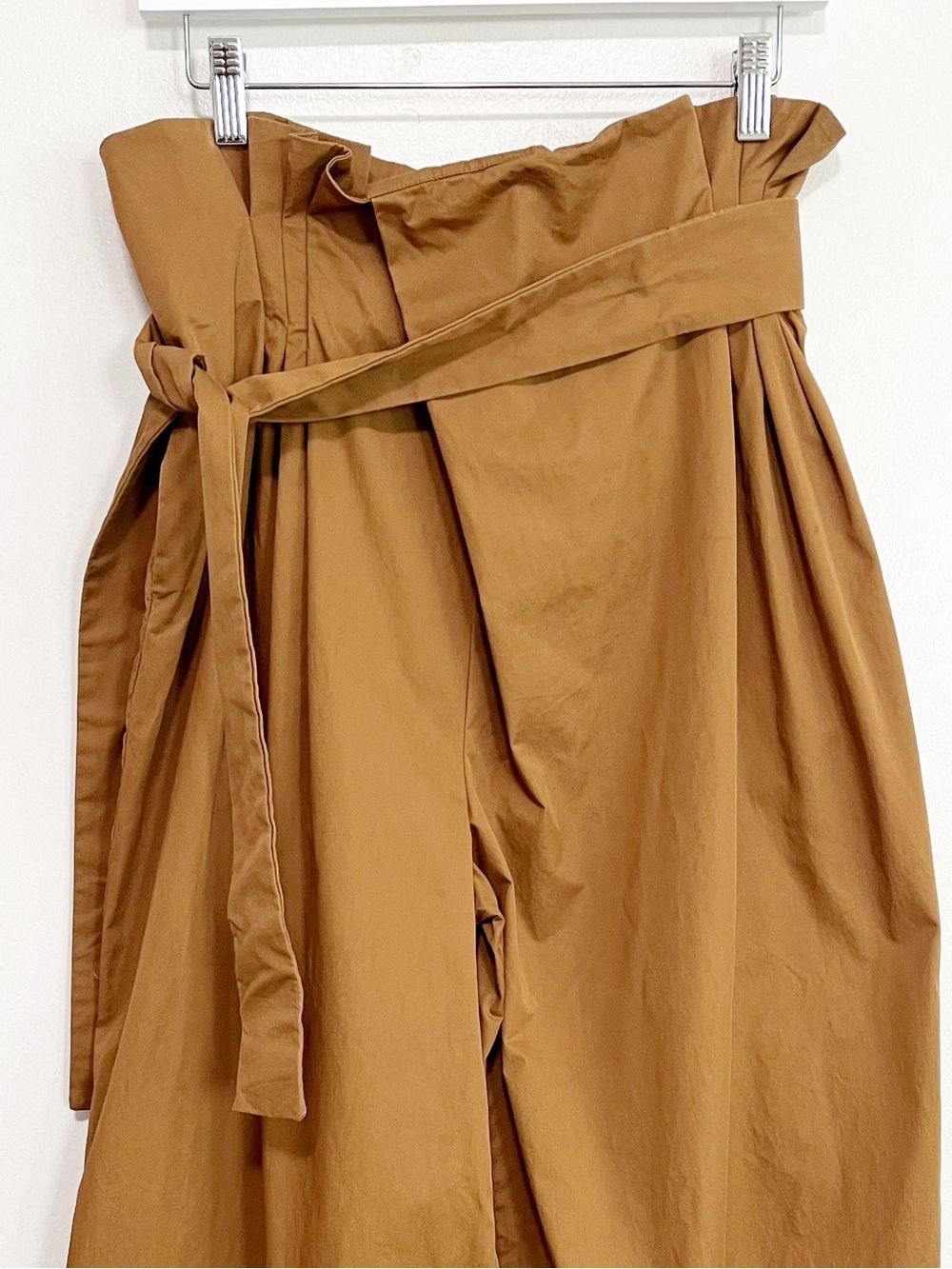 Anthropologie Exquise Pants Pleated Tie-Front Trousers in Copper Size Small - Picture 5 of 12